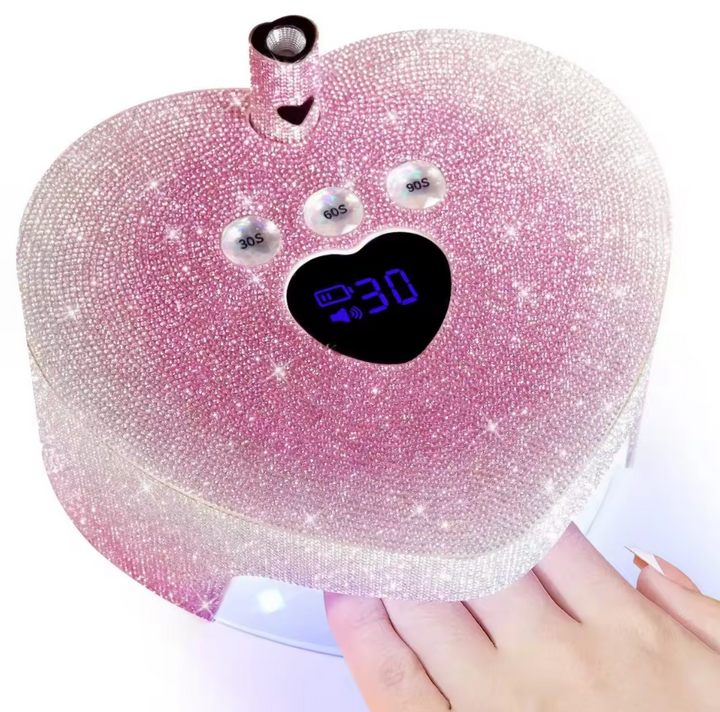 PINK OMBRE HEART SHAPE LED LAMP WITH MINI LED LAMP DUO