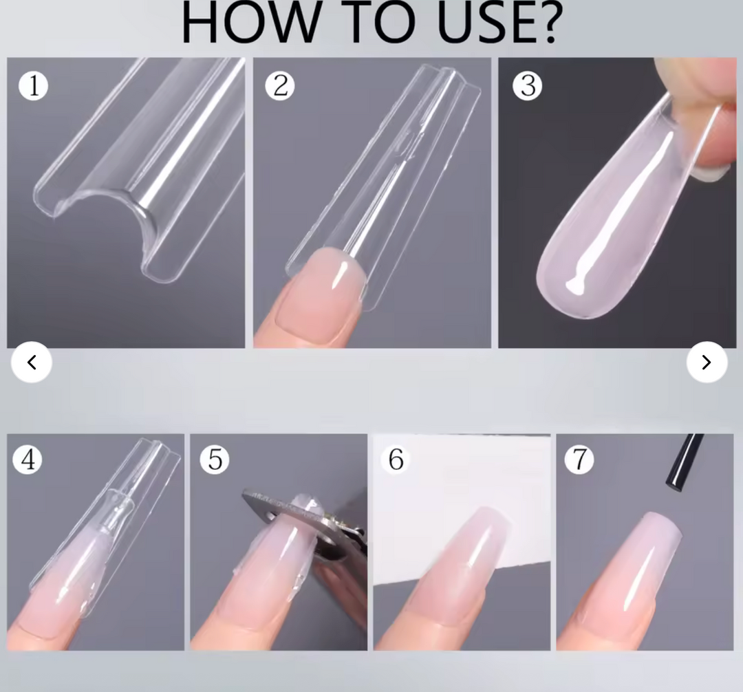 VICOVI SANDWHICH NAIL DUAL FORMS FOR GEL APPLICATION