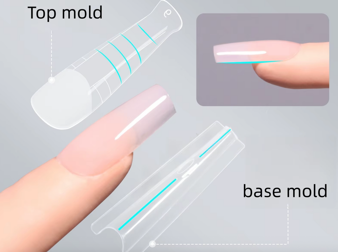 VICOVI SANDWHICH NAIL DUAL FORMS FOR GEL APPLICATION