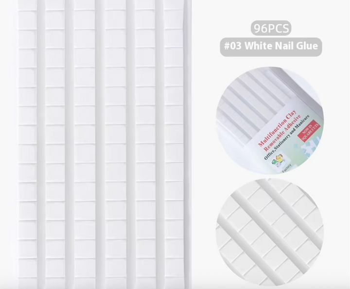 REMOVABLE ADHESIVE FOR PRESS ON NAIL STAND