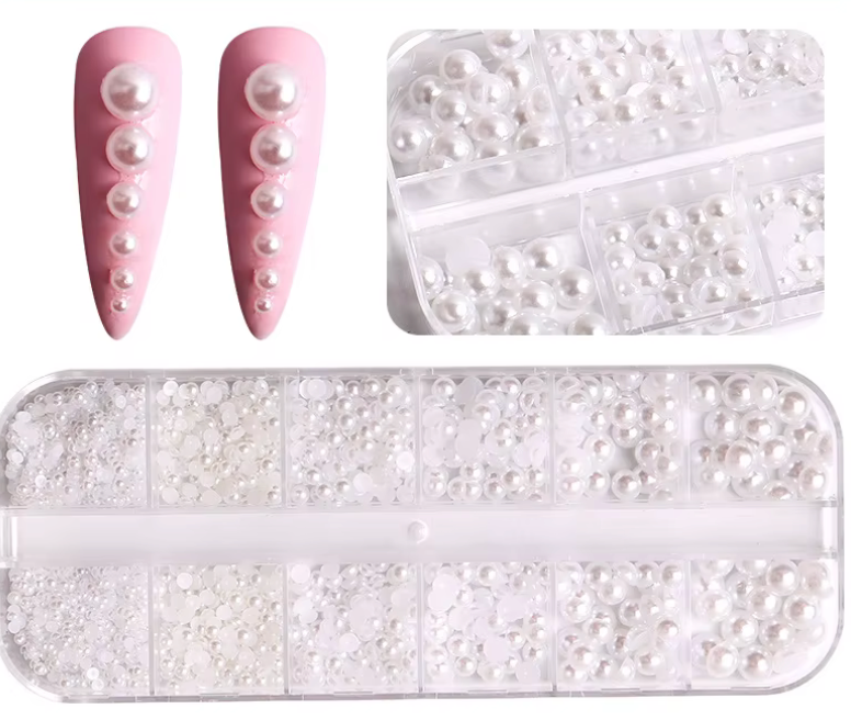 WHITE COLOR PEAR MIX ( 12 GRID BOX )