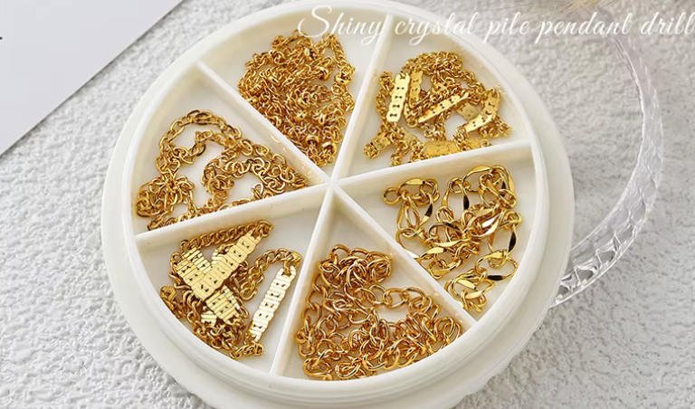 GOLD CHAIN 6 GRID BOX