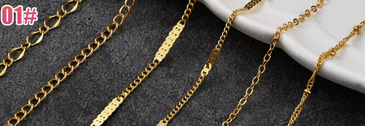 GOLD CHAIN 6 GRID BOX