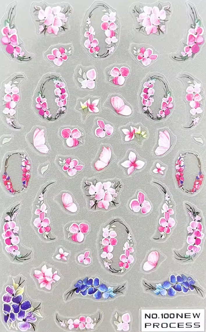 FLOWER NAIL STICKER