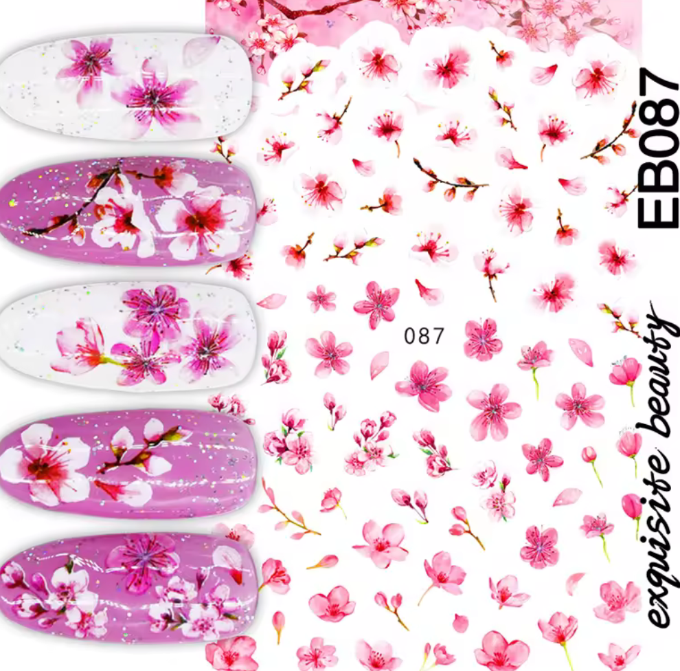 PINK FLOWER STICKER