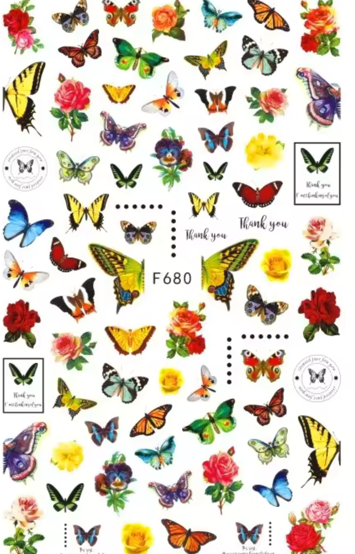 BUTTERFLY STICKER MIX
