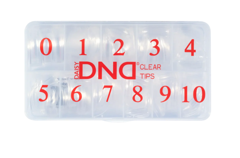 DND CURVED CLEAR TIPS
