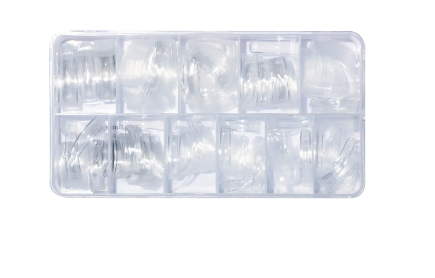 DND CURVED CLEAR TIPS
