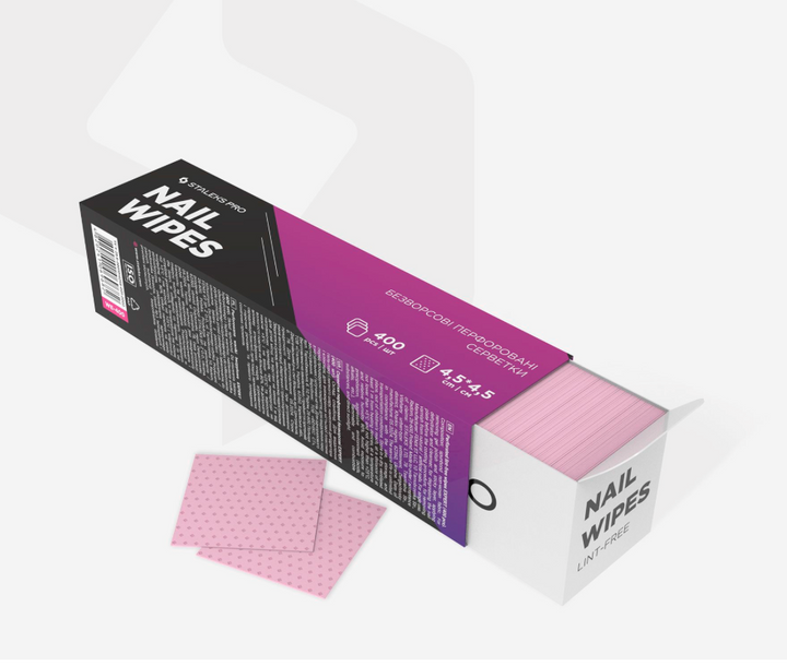 STALEKS PRO PINK LINT FREE WIPES ( 400 PCS )