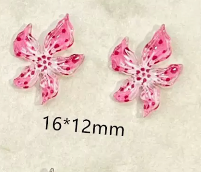PINK HAWAIIAN RESIN FLOWER