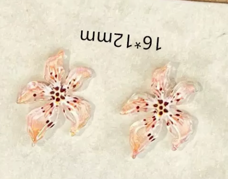 ORANGE HAWAIIAN RESIN FLOWER