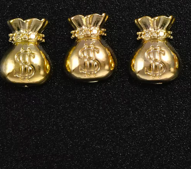 MONEY BAG NAIL CHARM