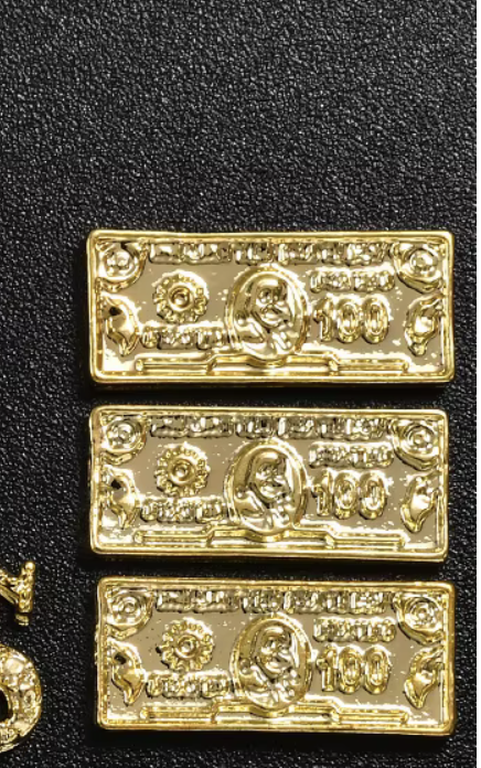 MONEY BILLS NAIL CHARMS