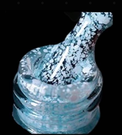 A.G.A SPECKLE GEL POLISH ( BLUE )