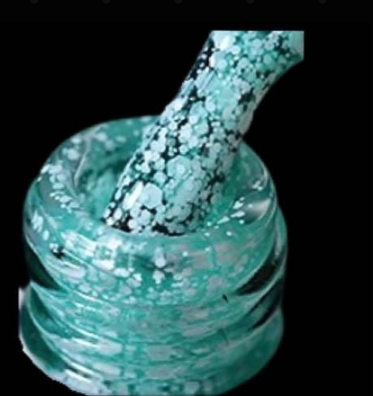 A.G.A SPECKLE GEL POLISH ( TURQUOISE )