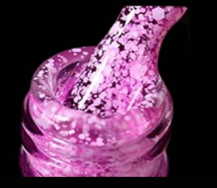 A.G.A SPECKLE GEL POLSIH #8 ( PURPLE )