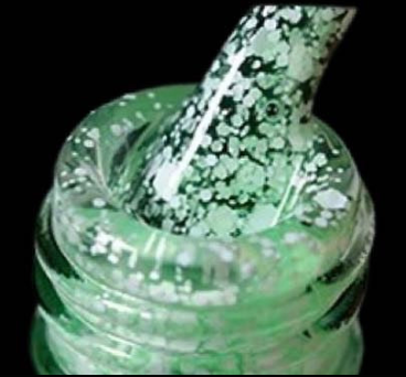 A.G.A SPECKLE GEL POLISH #9 ( GREEN )