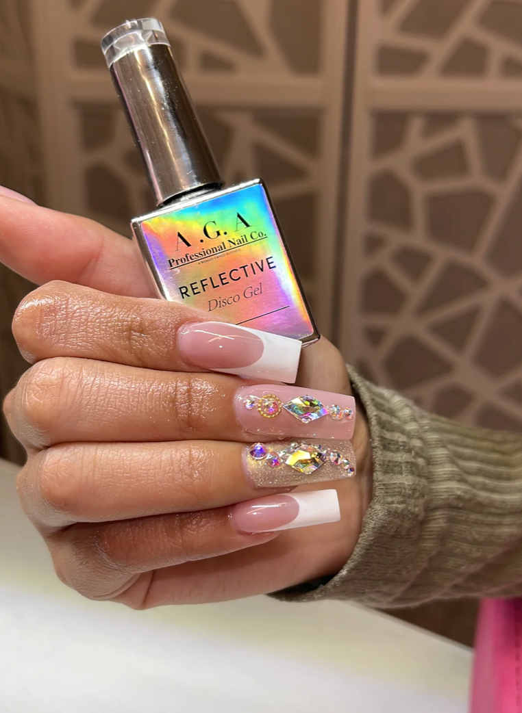 A.G.A REFLECTIVE DISCO GEL #2 GOLD