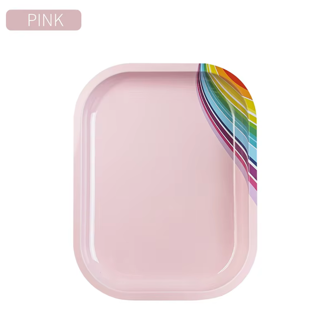 PINK AND RAINBOW TOOL AND IMPLEMENT  TRAY
