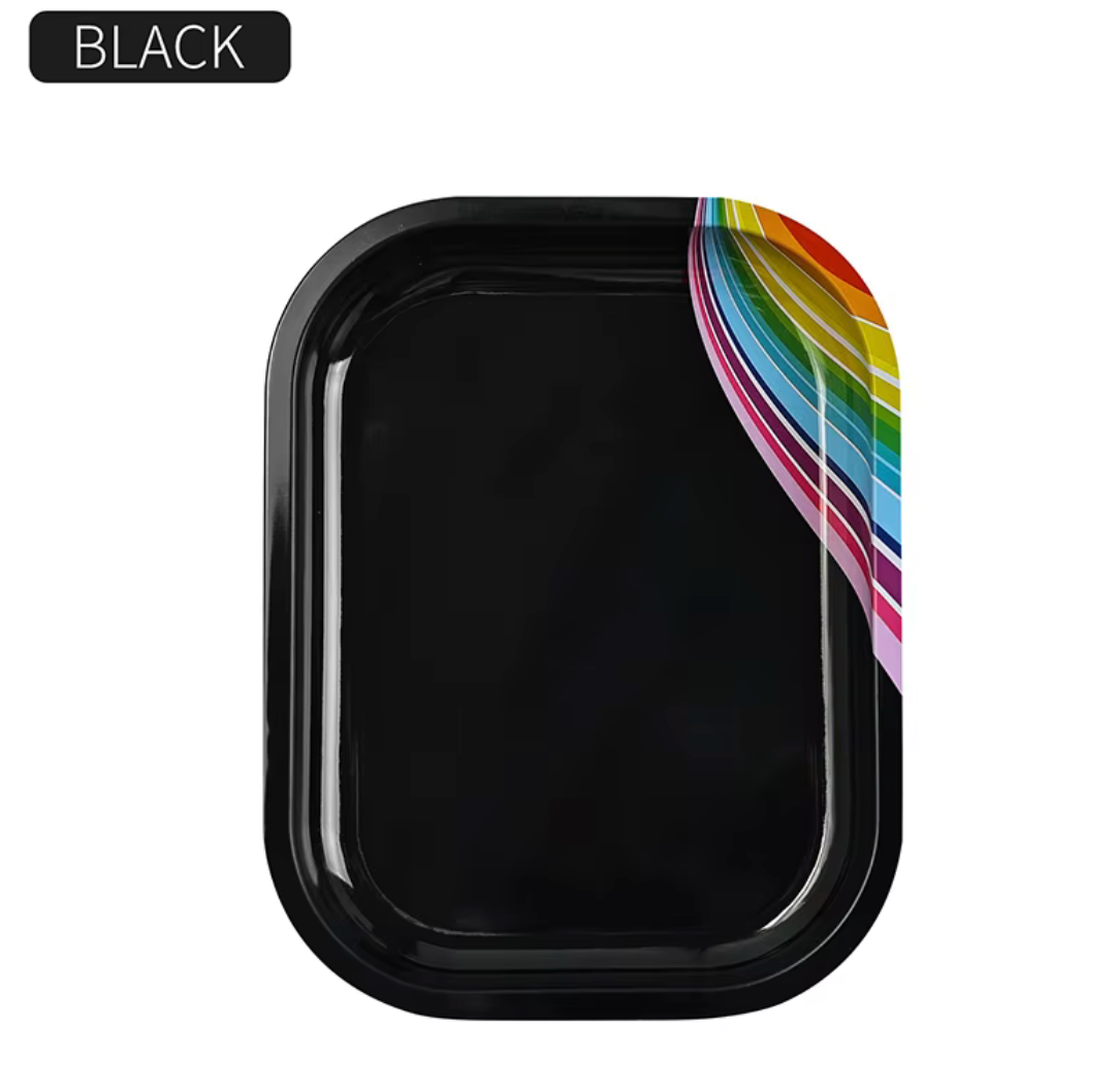 BLACK AND RAINBOW TOOL TRAY