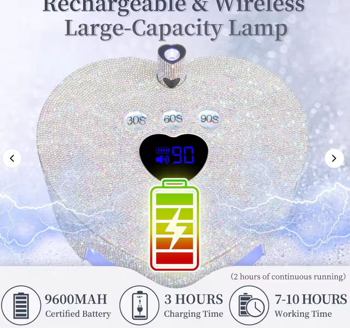 PINK OMBRE HEART SHAPE LED LAMP WITH MINI LED LAMP DUO
