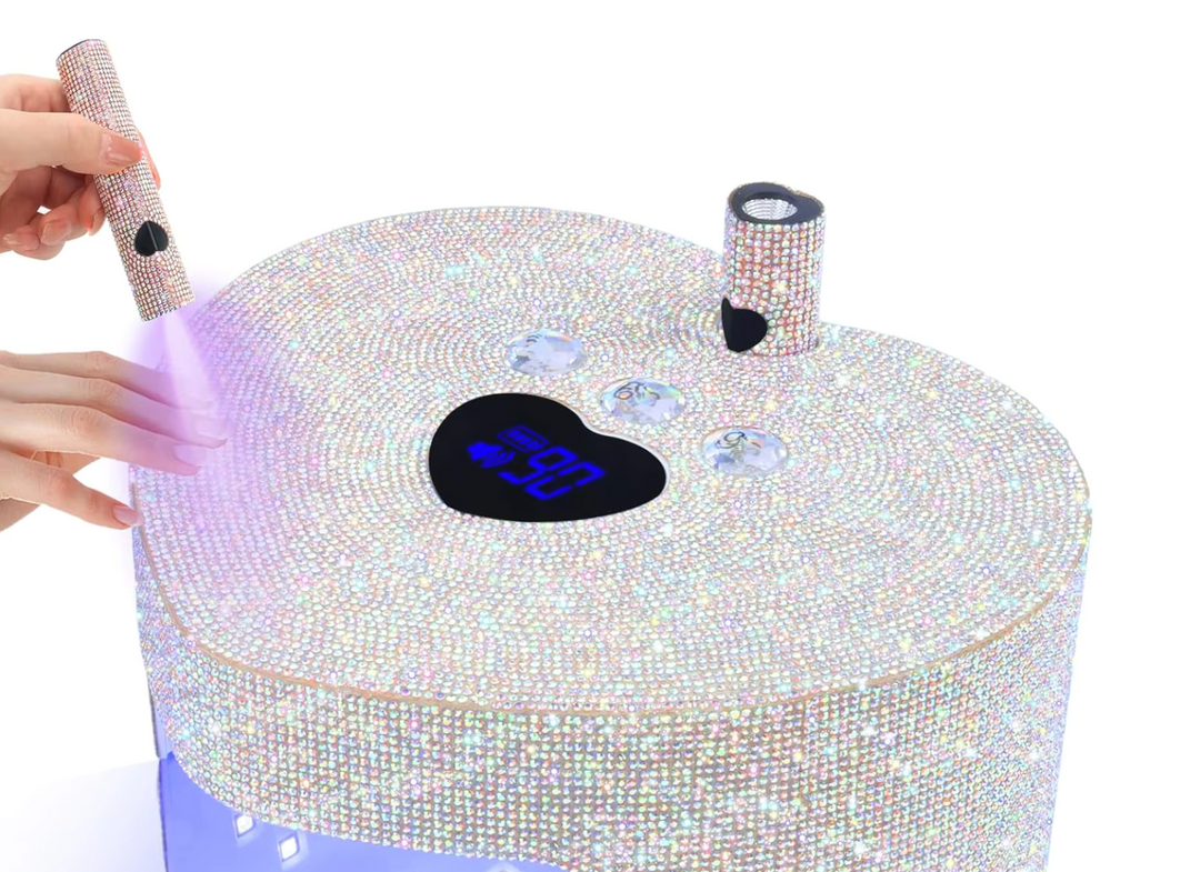 PINK OMBRE HEART SHAPE LED LAMP WITH MINI LED LAMP DUO