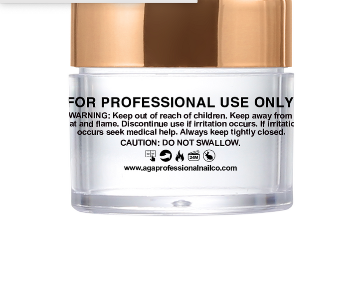 A.G.A 4 OZ CLEAR ACRYLIC POWDER