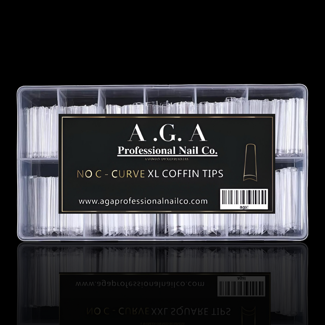 XL NO C CURVE  COFFIN NAIL TIPS