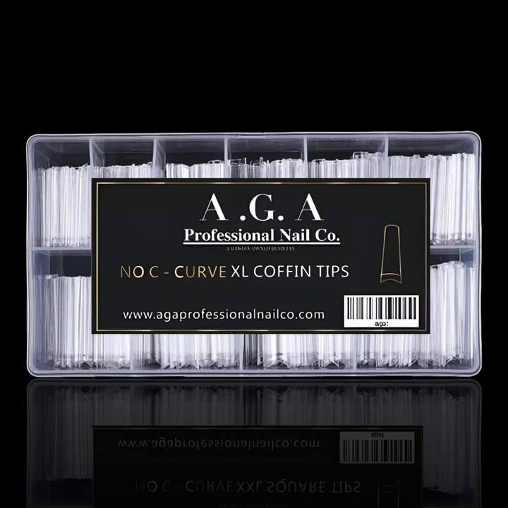 XL NO C CURVE  COFFIN NAIL TIPS