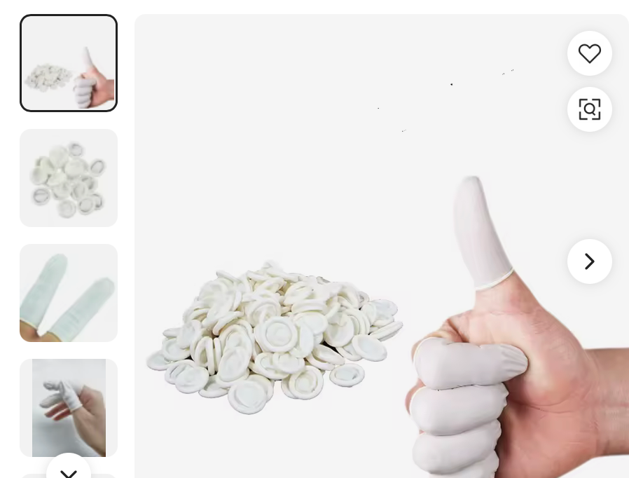 FINGER TIP GLOVES  ( 10 PCS )
