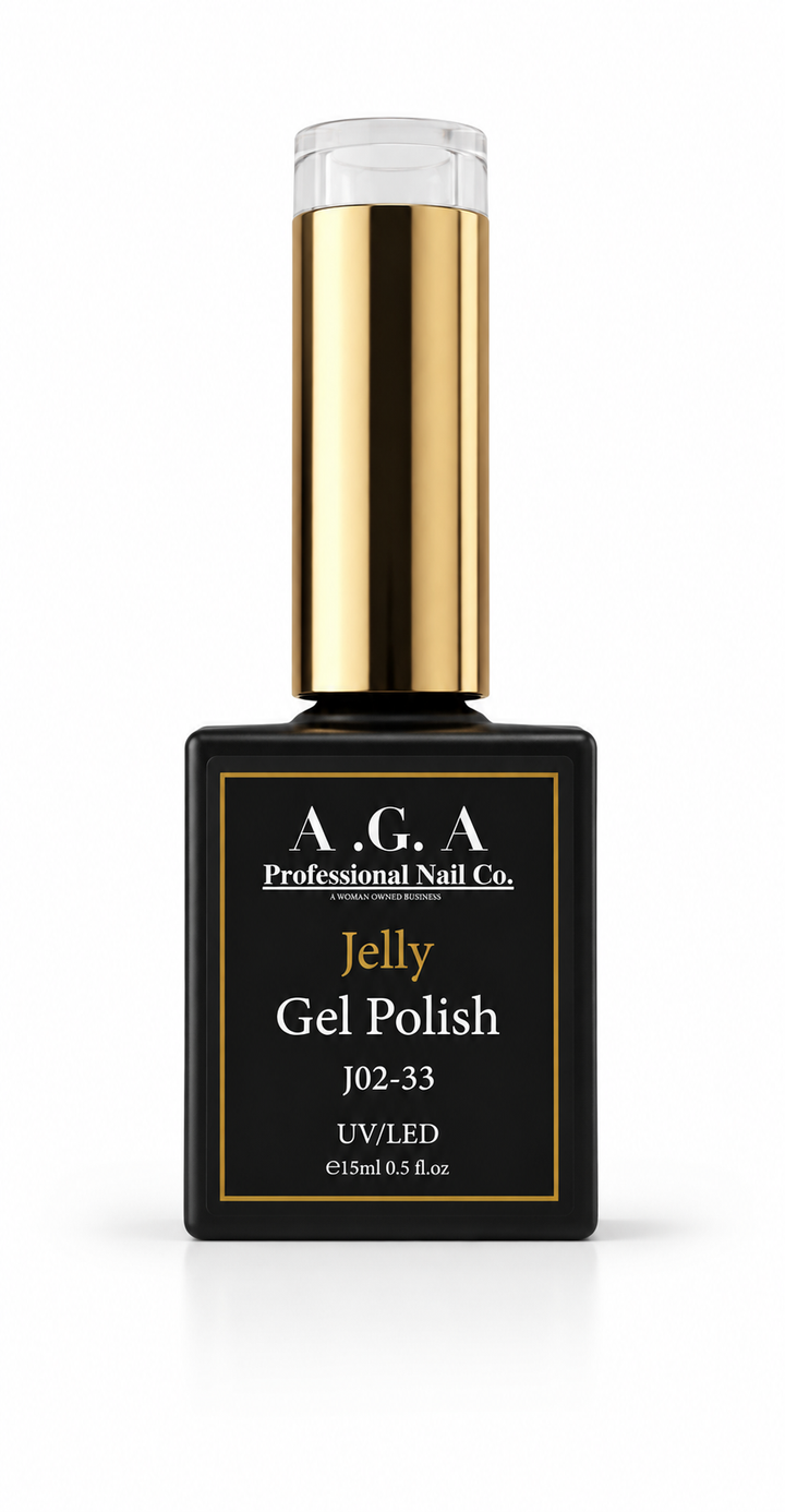 A.G.A SUBTLE PURPLE JELLY GEL POLISH J02-33