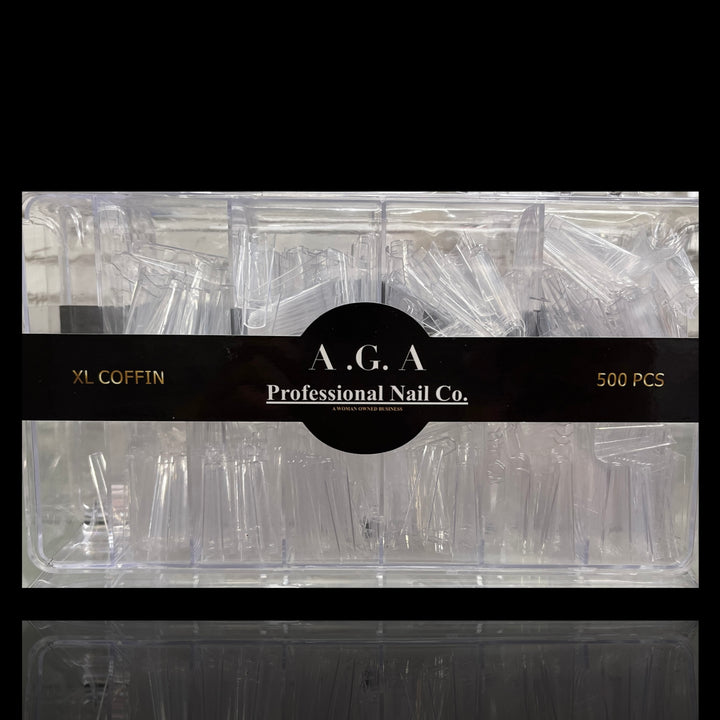 A.G.A XL COFFIN NAIL TIPS