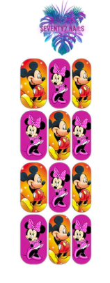 CARTOON WATER NAIL DECAL