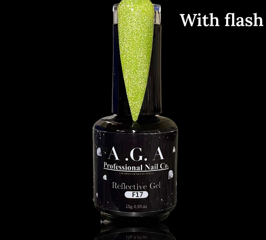 A.G.A REFLECTIVE GEL #17 neon green