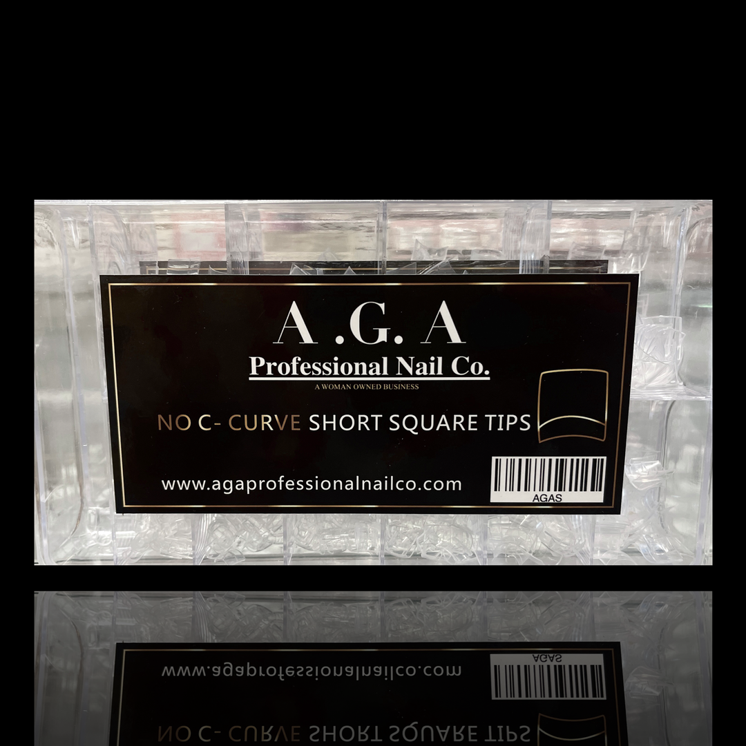 A.G.A short square nail tip box