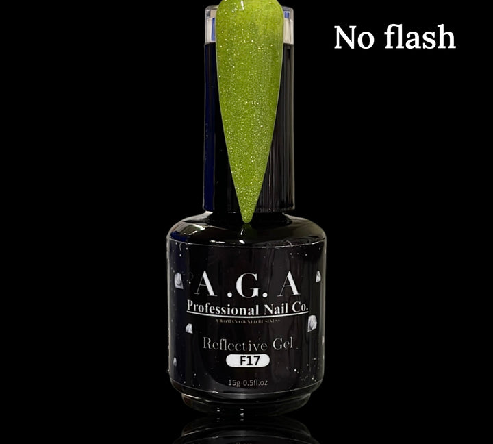 A.G.A REFLECTIVE GEL #17 neon green