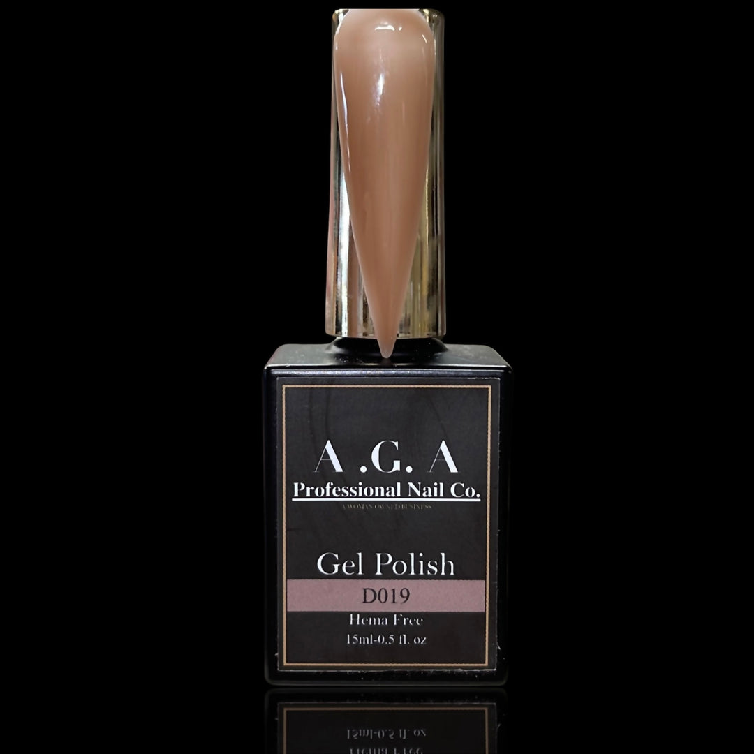 A.G.A #D019 HEMA FREE GEL POLISH (SHEER )