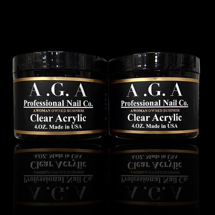 A.G.A 4 OZ CLEAR ACRYLIC POWDER