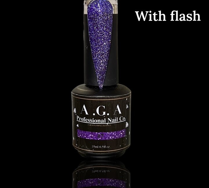 A.G.A REFLECTIVE GEL # 7 (purple )