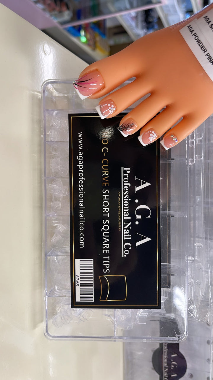 A.G.A short square nail tip box