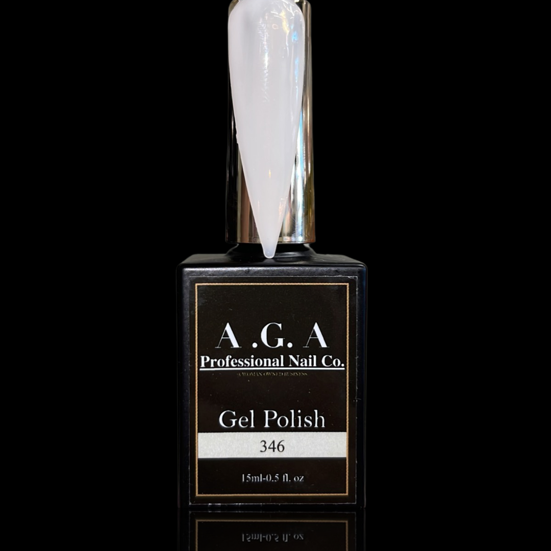 A.G.A GEL POLISH #346 ( SHEER MILKY WHITE )